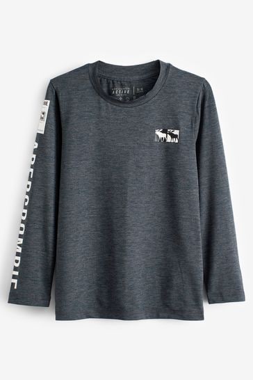 Abercrombie & Fitch Long-Sleeve Active Logo T-Shirt