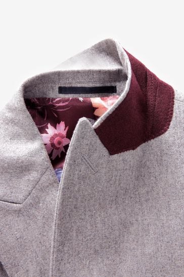 Taupe wool coat womens store