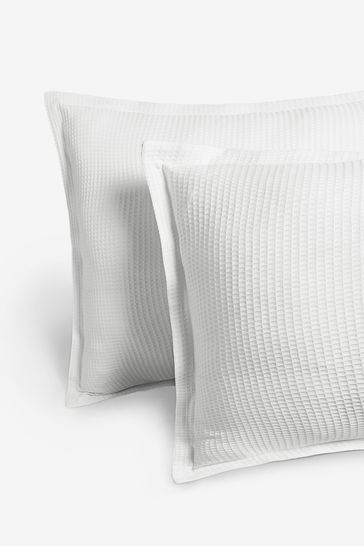 Buy White Waffle Duvet Cover And Pillowcase Set from Next Luxembourg