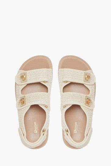 Dune discount raffia sandals