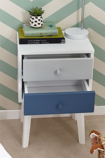 Blue grey sales bedside table