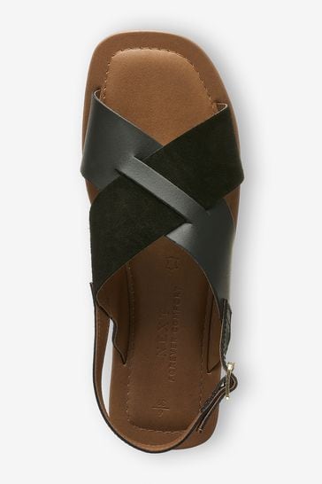 Ladies cross over top sandals