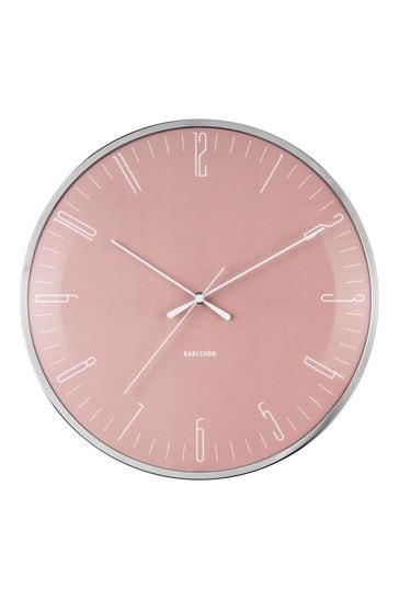 Karlsson Pink Dragonfly Wall Clock