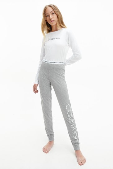 Calvin Klein Grey Modern Cotton Pyjama Set