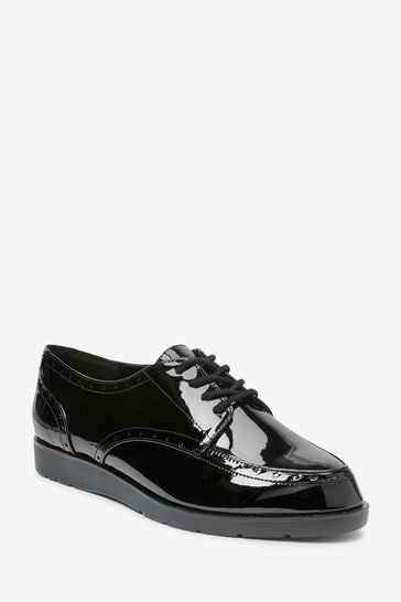 Black lace online up shoes womens