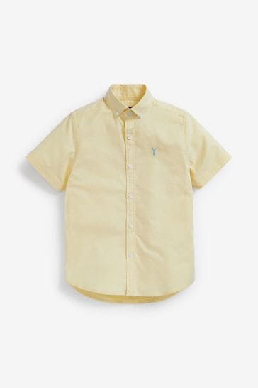 Yellow Short Sleeve Oxford Shirt (3-16yrs)