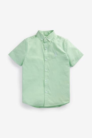 Mint Green Short Sleeve Oxford Shirt (3-16yrs)