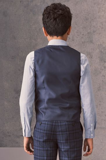 Waistcoat on blue shirt online