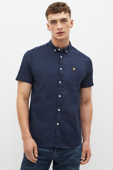 Lyle and scott short sleeve oxford shirt top