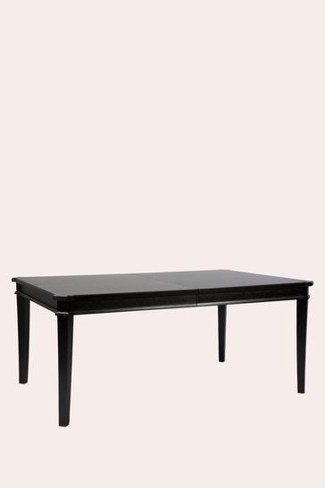 Crate and barrel sales black dining table