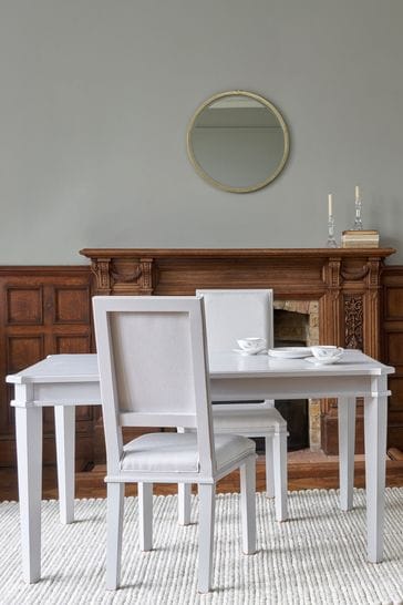 Henshaw Pale Steel Extending Dining Table By Laura Ashley
