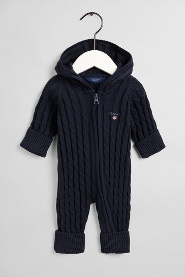 GANT Baby Cotton Cable Zip Coverall