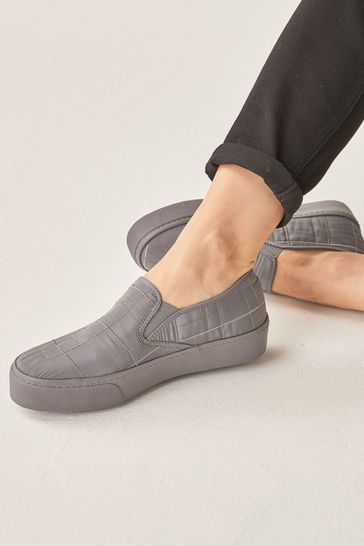 Ladies grey slip clearance on trainers