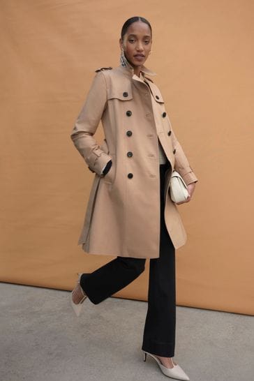 Kaufen Sie Hobbs Saskia Trenchcoat, Braun bei Next Deutschland