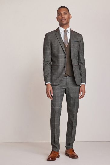 Grey skinny deals suit