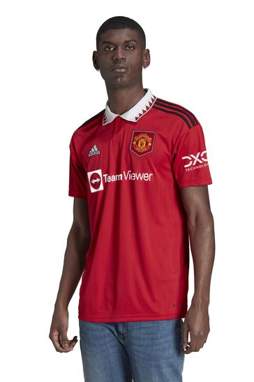 adidas Red Blank Manchester United 22/23 Home Adult Jersey
