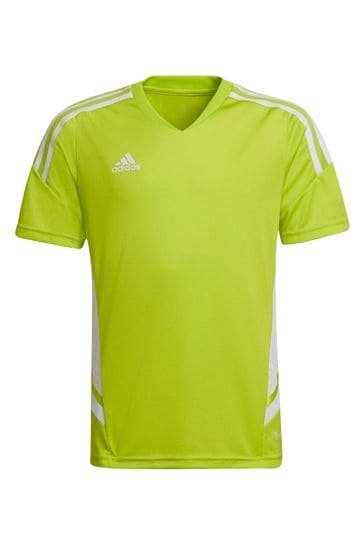 adidas Lime Green Condivo 22 Junior Jersey T-Shirt
