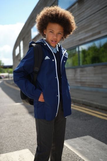 adidas Blue Junior Entrada 22 Junior All-Weather School Jacket