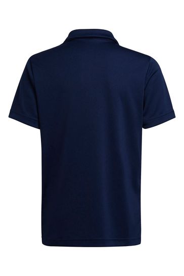 Polo adidas blu hot sale