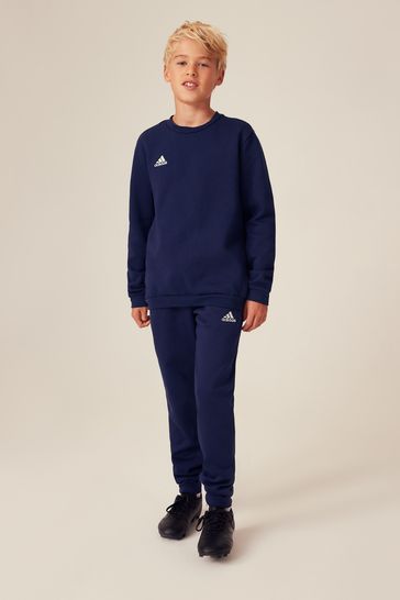 Grey and hotsell blue adidas joggers