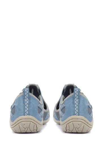 Ladies blue walking outlet shoes