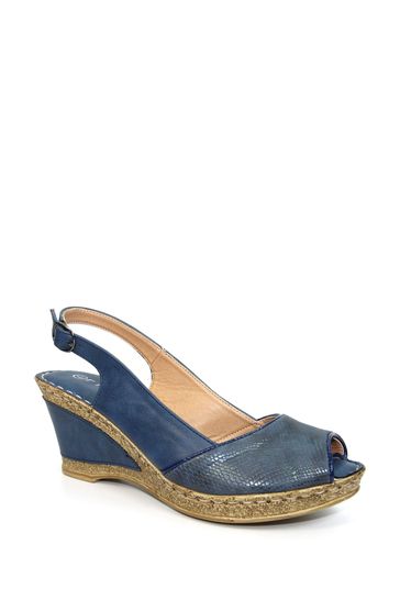Blue slingback top