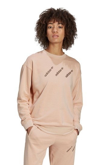 adidas Originals Pink Logo Mania Sweatshirt