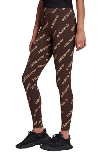 adidas brown leggings