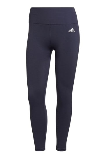 Buy adidas Navy Blue D2M Seamless 7/8 Leggings from Next Ireland