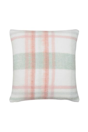 Pink and grey check cushions hot sale