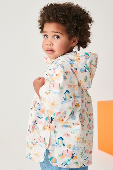 Buy Cream Character Beach Shower Resistant Overhead Printed Pack Away Poncho Cagoule 3mths 7yrs from Next Lithuania