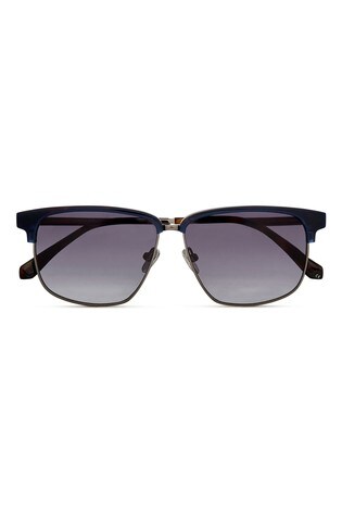 Ted Baker Navy & Tortoiseshell Brown Retro Combination Frame Sunglasses