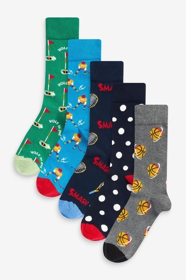 Pack de 5 pares de calcetines deportivos de HS by Happy Socks