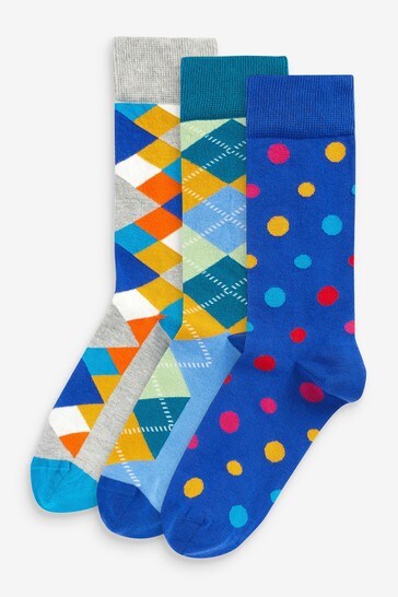 HS by Happy Socks Classic Socks 3 Pack