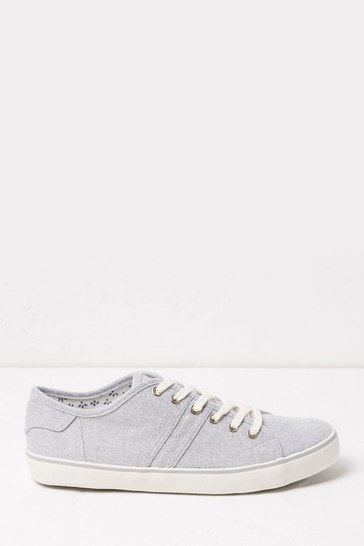 FatFace Grey Lola Lace-Up Trainers