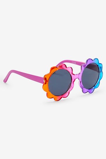 Rainbow Ombre Flower Sunglasses