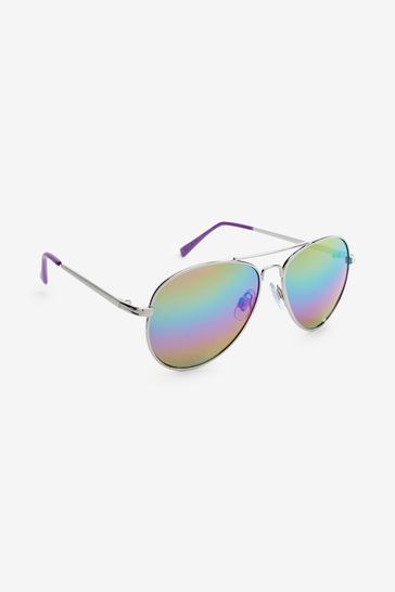 Iridescent aviator sunglasses new arrivals