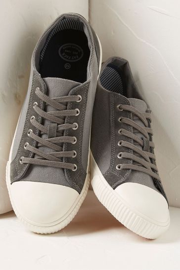 Buy FatFace Grey Charlie Lace Up Trainers from Next Luxembourg