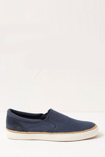FatFace Blue Sidney Slip-On Trainers