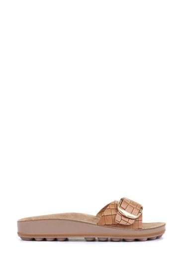 Buy Jones Bootmaker Tan Brown South Beach Ladies Mule Sandals from