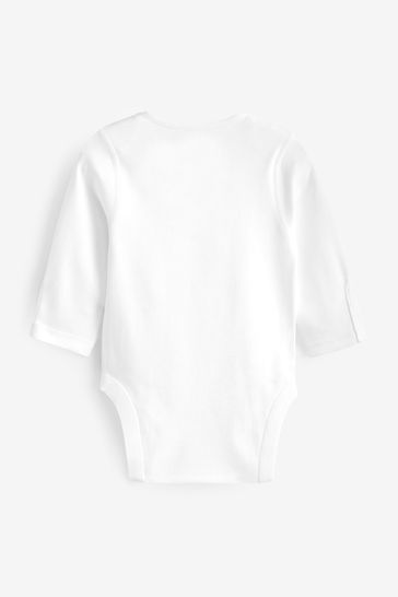 White long sleeve onesie hot sale baby