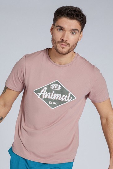 Animal Mens Diamond Logo Organic T-Shirt