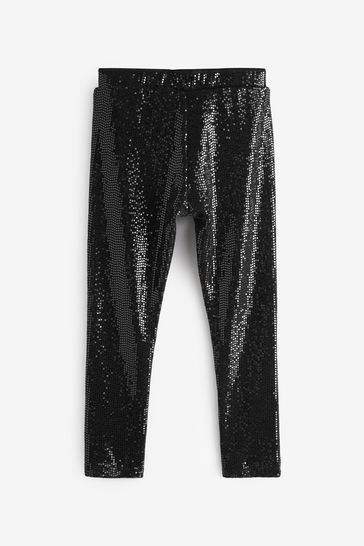 Buy Black Sequin Next Sparkle Leggings (3-16yrs) from Next Luxembourg