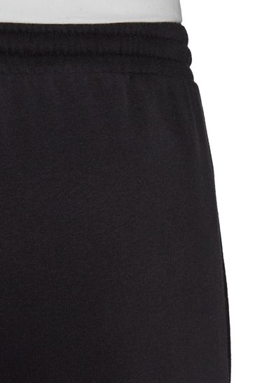 Plain black top adidas tracksuit bottoms