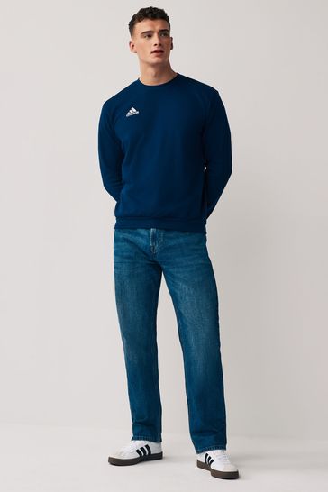 Buy adidas Navy Performance Football Entrada 22 Sweatshirt from
