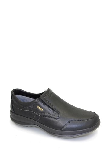 Grisport Melrose Black Slip-On Shoes