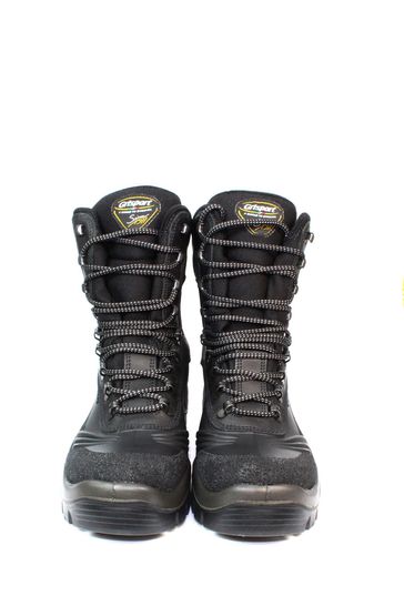 Alligator top combat boots