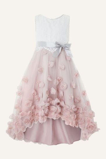 Monsoon Pink Ianthe 3D Flower Dress