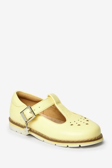 Buy Lemon Yellow Standard Fit F Star Charm T Bar Shoes from Next Luxembourg
