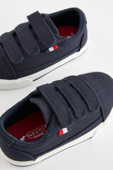 Buy Navy Extra Wide Fit H Strap Touch Fastening Shoes from Next Luxembourg